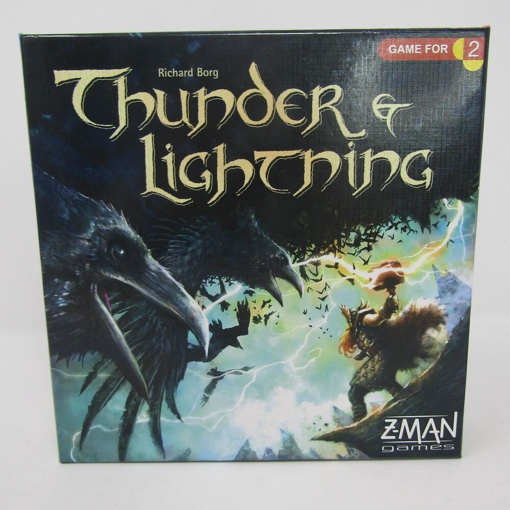 Thunder & Lightning Board Game Z-Man Games Richard Borg Norse Mythology 2 Player
